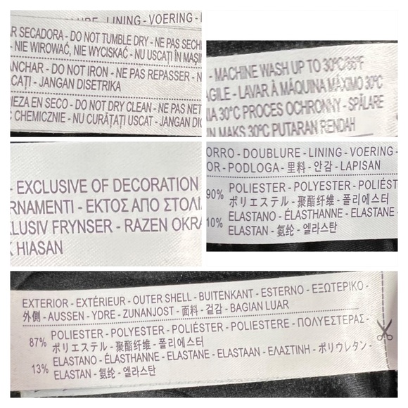 OYSHO leggings black and white patterned leggings zip pocket rear waist.… - Picture 8 of 8